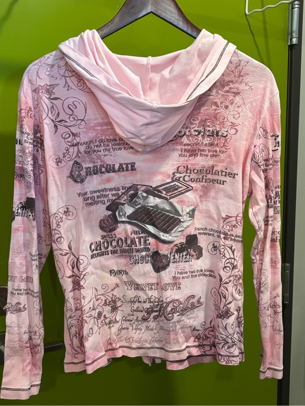 Cactus Pink Graphic Zip-Up Hoodie - Picture 2 of 6